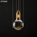 Nordic designer crystal glass pendant lights for restaurants and cafés