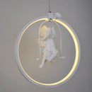 Modern gzmj round acrylic LED pendant light for hotel