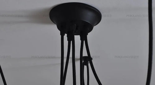 Nordic vintage adjustable spider chandelier - vue 6 sur 5
