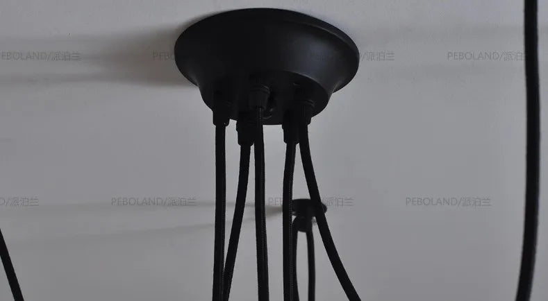 Nordic vintage adjustable spider chandelier - vue 5 sur 5