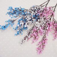 Pink cherry blossom plastic branch for wedding and DIY decoration