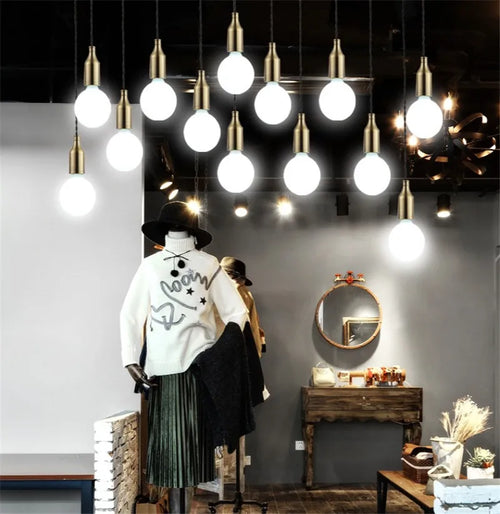 Nordic creative vintage pendant light for restaurant and bar - vue 4 sur 8