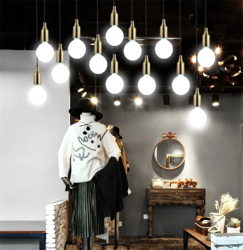 Nordic creative vintage pendant light for restaurant and bar - vue 3 sur 8