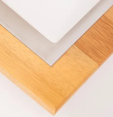Japanese-style minimalist wood ceiling light for interiors - vue 3 sur 6
