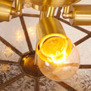 Designer copper ceiling light for indoor and outdoor use
