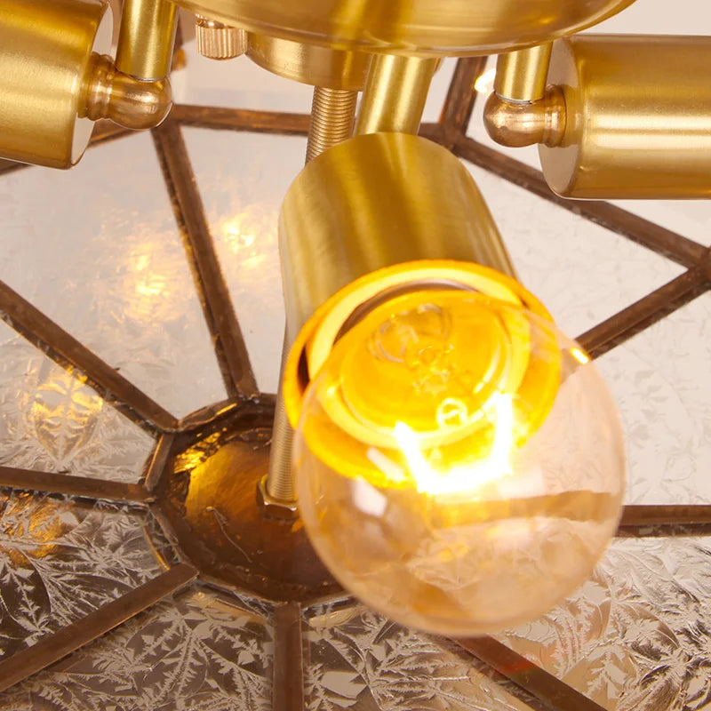 Designer copper ceiling light for indoor and outdoor use - vue 7 sur 7