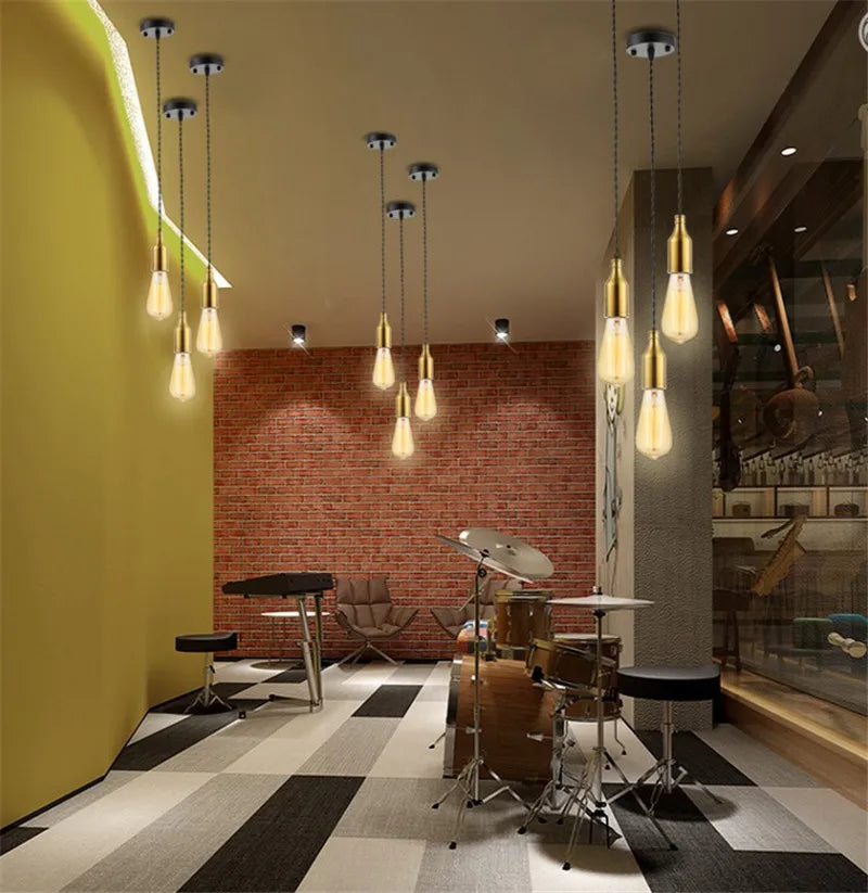 Nordic creative vintage pendant light for restaurant and bar - vue 5 sur 8
