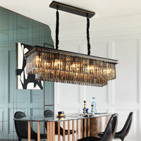 Modern crystal chandelier for elegant and refined lighting
