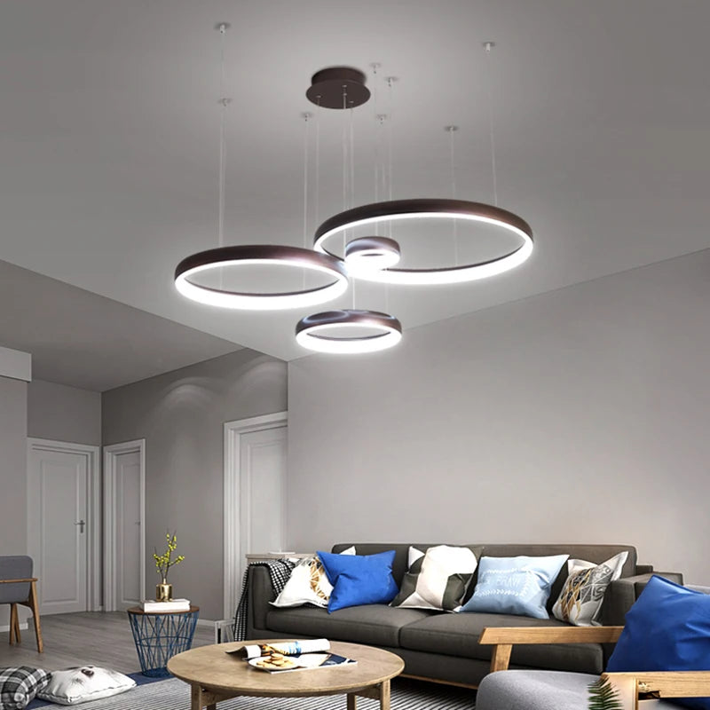 Modern LED pendant light for interior and commercial decoration