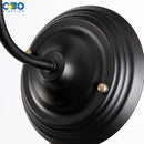 Vintage black iron outdoor waterproof wall light for various spaces