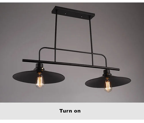 Retro iron industrial-style chandelier for creative decor
