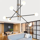 Magic beans minimalist glass and molecular pendant light