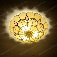 Antique glass ceiling light in Tiffany style for modern decor