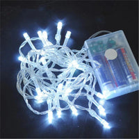 Battery operated LED string lights for festive and Christmas decoration