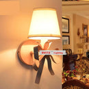 Bow fabric wall light for girls' bedroom