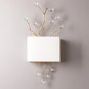 Retro gold crystal wall light for modern interiors