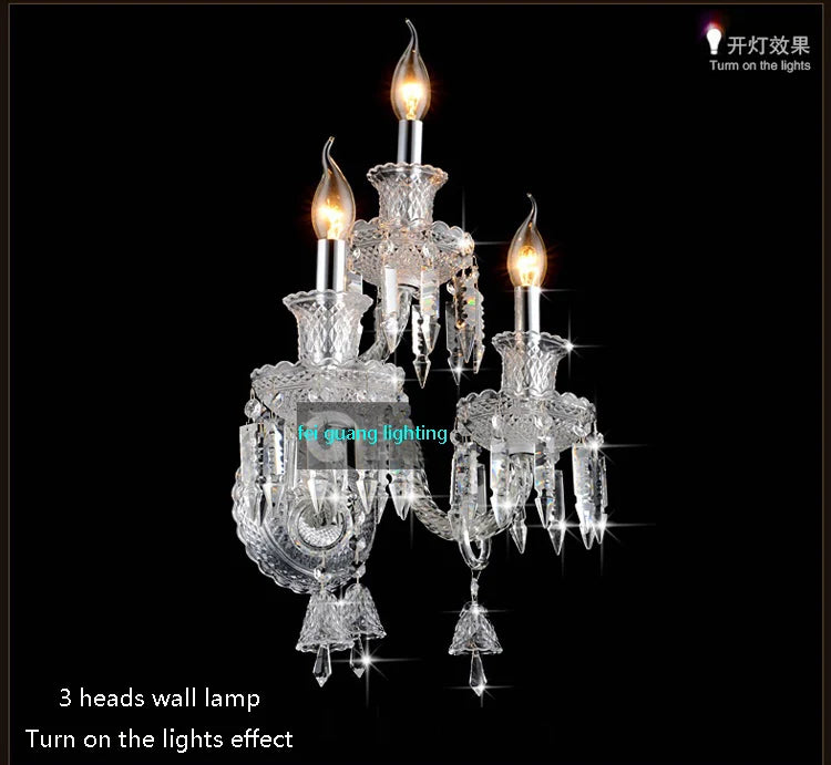 Modern crystal chandelier with elegant LED lighting design