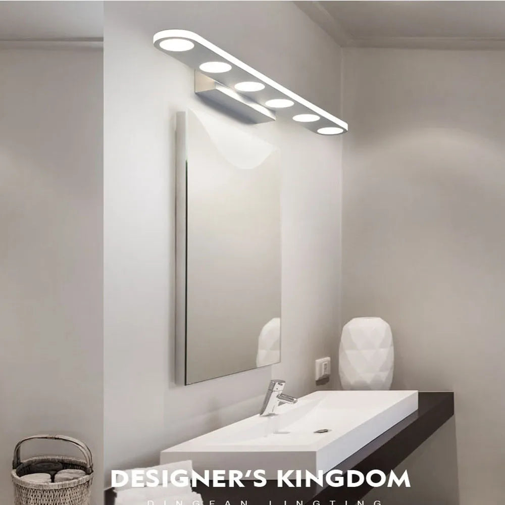 Modern LED wall light for mirror, 10W 15W, bathroom, makeup, warm white or daylight, AC110V AC220V