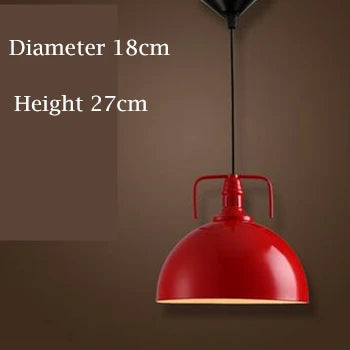 Loft style vintage industrial black LED pendant lamp - vue 12 sur 12