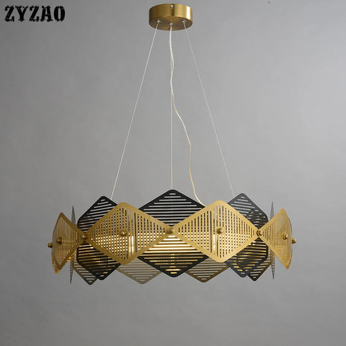 Nordic designer iron pendant light for creative interior decor - vue 3 sur 7