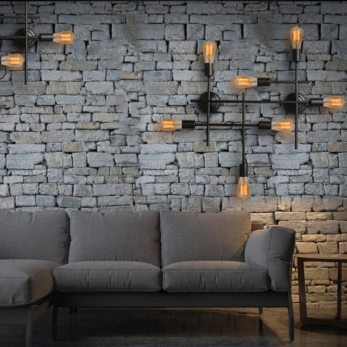Vintage industrial style metal wall light for bars and cafés - vue 3 sur 5
