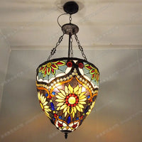 Creative vintage North American glass chandelier with retro design