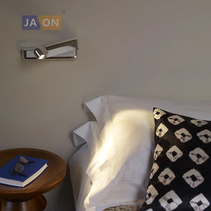 Nordic wireless rotatable LED wall light with switch