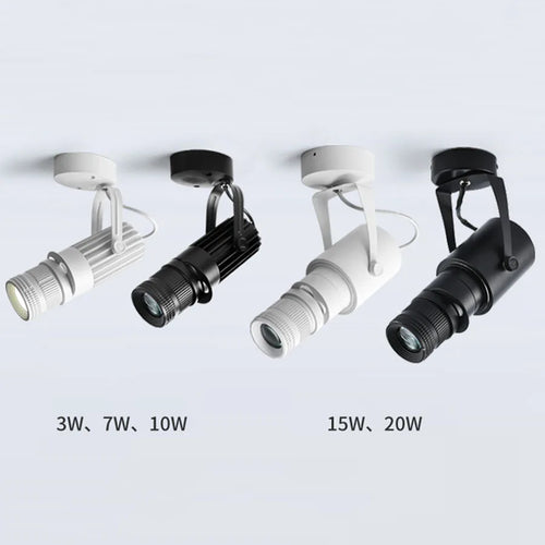 projecteur sur rail led avec mise au point réglable pour éclairage intérieur - vue 4 sur 5