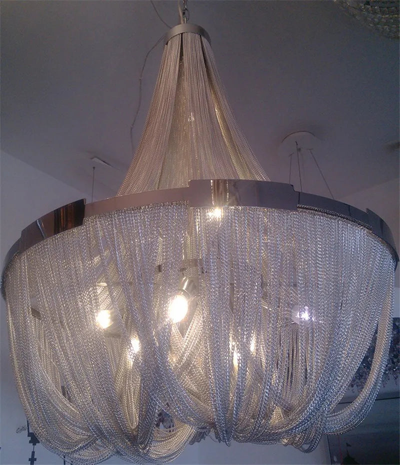 Modern aluminium designer pendant light for stylish lighting - vue 5 sur 9