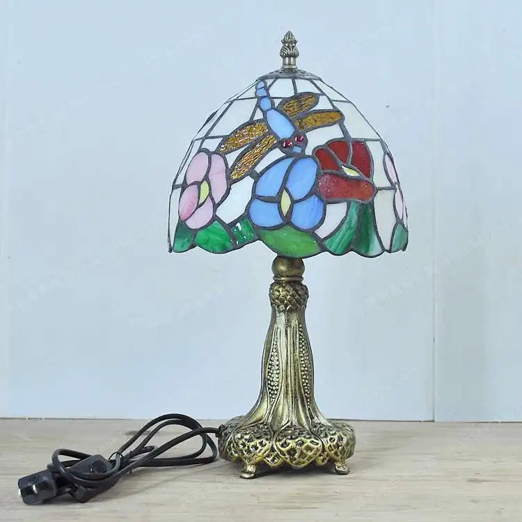 Tiffany style dragonfly desk lamp original decorative gift - vue 5 sur 6