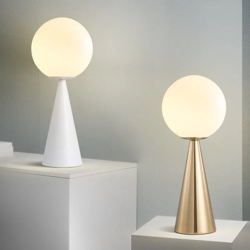 Nordic LED globe desk lamp for night-time decoration