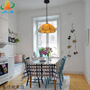 Retro European-style laminated glass chandelier single light