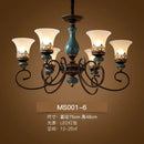 Retro modern luxury ceramic LED chandelier