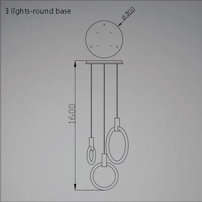 Modern minimalist creative pendant light for contemporary interiors