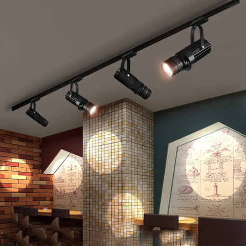 projecteur sur rail led avec mise au point réglable pour éclairage intérieur - vue 2 sur 5
