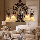 Luxurious 6-arm european style chandelier for elegant decor