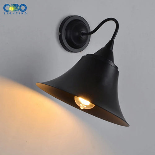 Vintage black iron outdoor waterproof wall light for various spaces - vue 6 sur 6