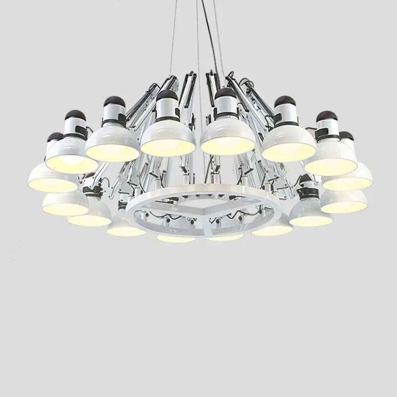Metal spider-style LED pendant light