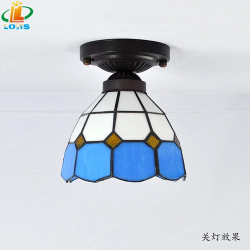 Modern minimalist tiffany ceiling light for contemporary decor - vue 7 sur 10