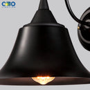 Vintage black iron outdoor waterproof wall light for various spaces