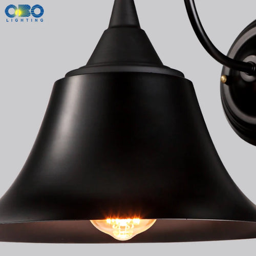 Vintage black iron outdoor waterproof wall light for various spaces - vue 4 sur 6