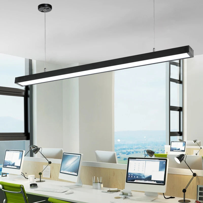 Modern LED pendant light ideal for restaurant, studio or office