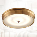 Vintage copper LED ceiling light, European country style
