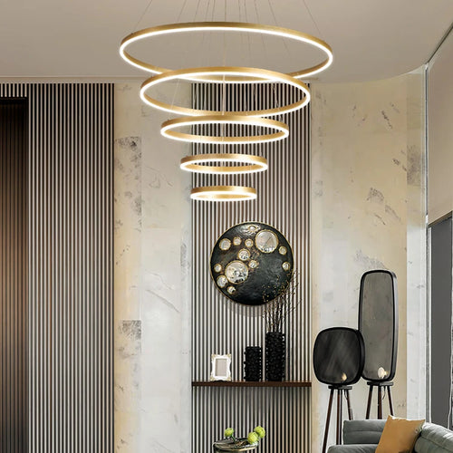 Modern chandelier for decorative indoor suspended lighting - vue 6 sur 18