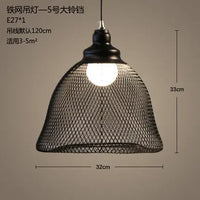 Retro loft birdcage chandelier in creative minimalist iron