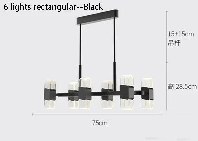 Luxury designer chandelier for elegant Nordic lighting - vue 11 sur 17