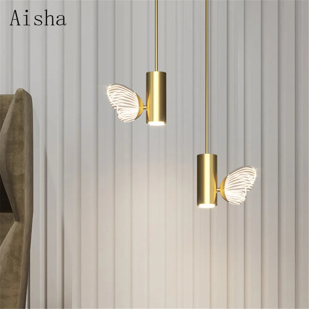 Nordic butterfly pendant light decorative creative lighting