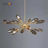 Creative post-modern minimalist elegant glass chandelier