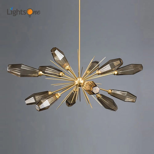 Creative post-modern minimalist elegant glass chandelier