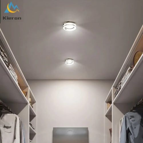 Crystal LED ceiling light with integrated spotlight - vue 2 sur 9